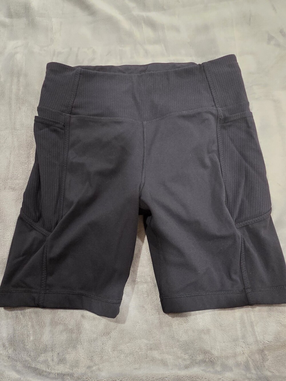 2 Mondetta Black High-Rise Bike Shorts with Side Pockets